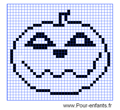 Jeux des différences à imprimer Halloween Dessin de CITROUILLE