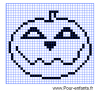 Jeu des différences Halloween à imprimer dessin de CITROUILLE