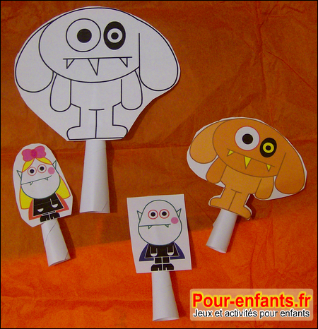 Marionnettes à Doigts D'Halloween, Modèle Mignon De Marionnettes Sur Le  Thème Des Fêtes 5 Pièces Pour Le Festival