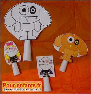 Fafrication marionnette à doigt marionnette de doigt en papier marionnettes a doigts simples pour spectacles enfants