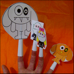 Marionnette de doigt Halloween marionnettes à doigts fabrication marionnette a doigts