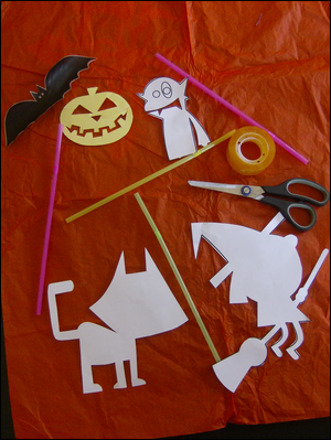 fabrication marionnette Halloween marotte marionnettes marottes