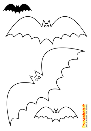 Silhouette chauve-souris Halloween forme chauve-souris Halloween pochoir chauve-souris Halloween gabarit chauve-souris Halloween patron chauve-souris Halloween modèles chats Halloween. Pour les bricolages et activités manuelles des enfants.