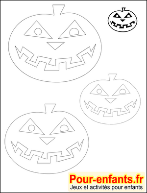 Silhouette citrouille Halloween forme citrouille Halloween pochoir citrouille Halloween gabarit citrouille Halloween patron citrouille Halloween modèles citrouilles Halloween. Pour les bricolages et activités manuelles des enfants.