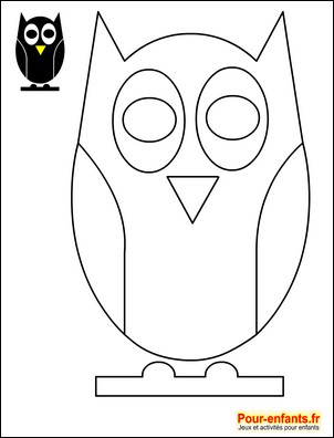 Silhouette hibou Halloween hiboux forme hibou Halloween pochoir hibou Halloween gabarit hibou Halloween patron hibou Halloween modèles hiboux Halloween. Pour les bricolages et activités manuelles des enfants.