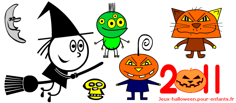 CALENDRIER calendrier  2011 à imprimer avec personnages d'Halloween