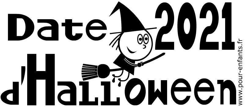 Date d'Halloween 2021. Dessins à imprimer.