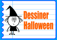 Dessiner Halloween apprendre à dessiner sorcières lunes monstres vampires chats têtes de morts