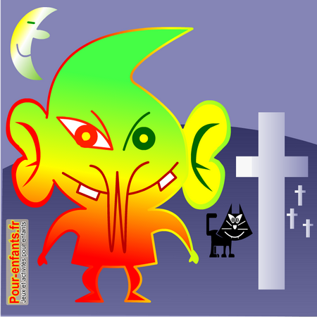Dessiner Halloween dessin de monstre