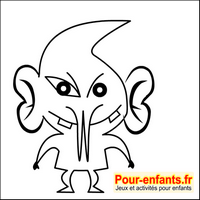 Dessiner Halloween : dessin de monstre