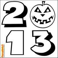 Halloween 2013 dessin date Halloween 2013 à imprimer gratuit coloriage à faire gratuitement