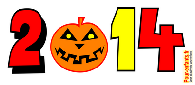 Halloween 2014 Dessin àa imprimer date Halloween 2014 gratuit citrouille