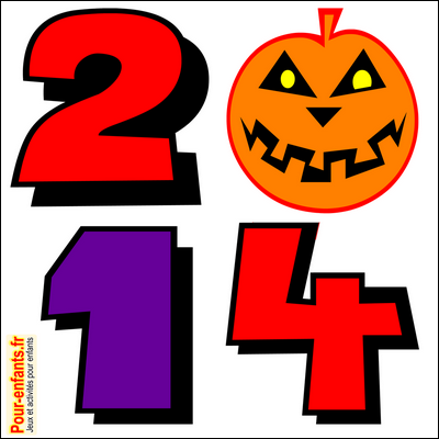 Halloween 2014 Dessin àa imprimer date Halloween 2014 dessin gratuit citrouille