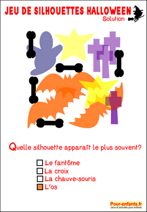 Jeux à imprimer Halloween solution jeu d'Halloween à imprimer gratuit imprimable gratuitement