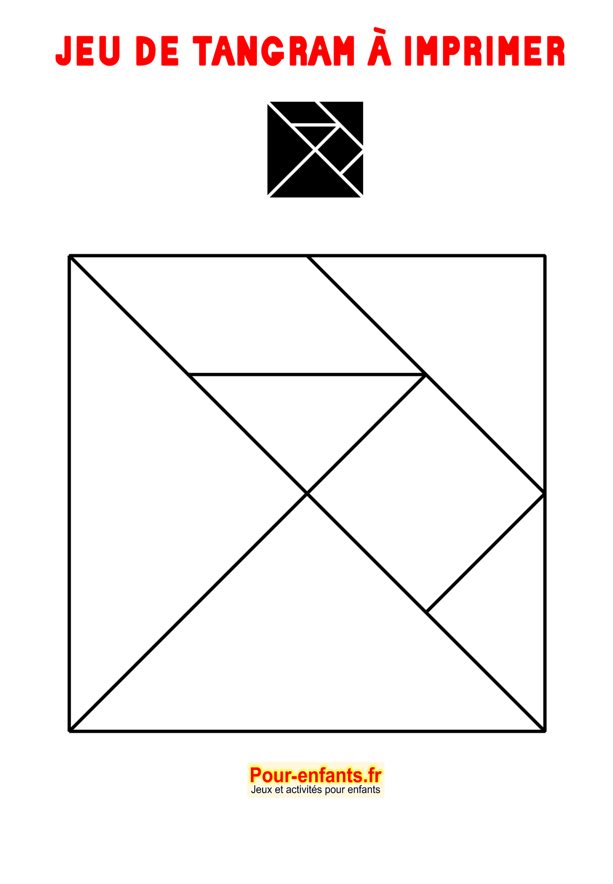 Fiche maternelle tangram
