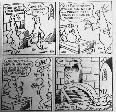 Arthur le fantome justicier dessin bande dessinee Jean Czard bd comic strip