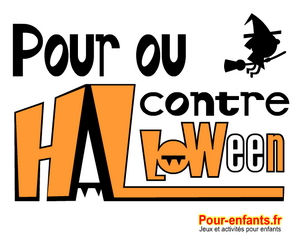 Pour ou contre Halloween Dessin à imprimer