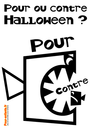 Pour ou contre Halloween Imprimer un dessin de poisson qui mange un autre