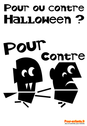 Pour ou contre Halloween Imprimer un dessin de vampire