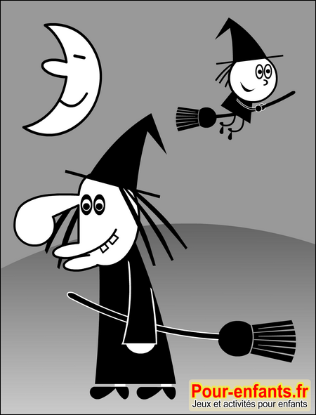 dessin de sorcière Halloween dessin sorcieres